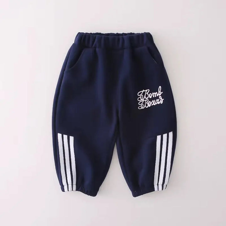 Boys Navy Blue Jogger Set With Bag TrendyKid