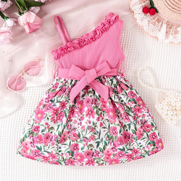 Girls off shoulder floral dress