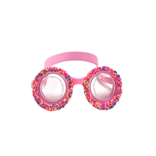 Kids pink swimming goggles