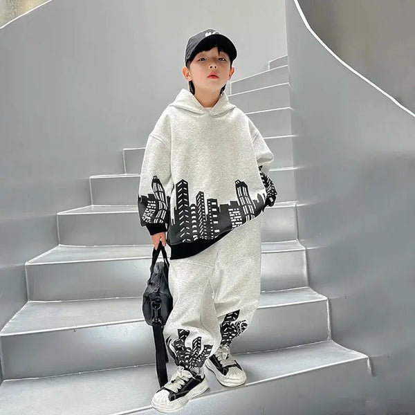 Boys Printed Jogger Set TrendyKid