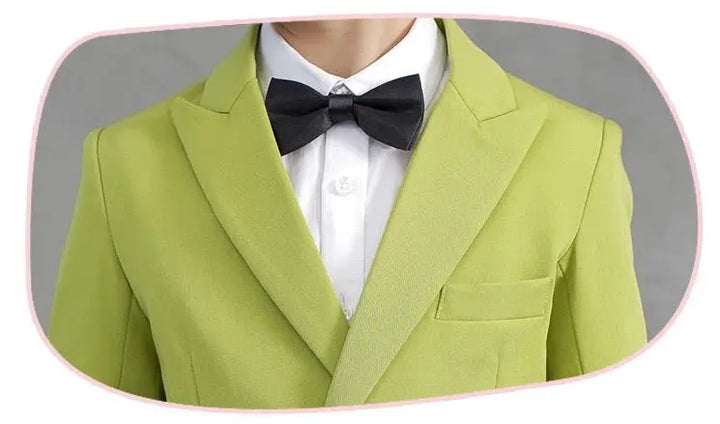 Boys Lime Green Party Wear Suit TrendyKid