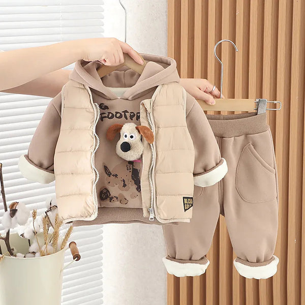 Boys Puffer Jacket And Joggers Set