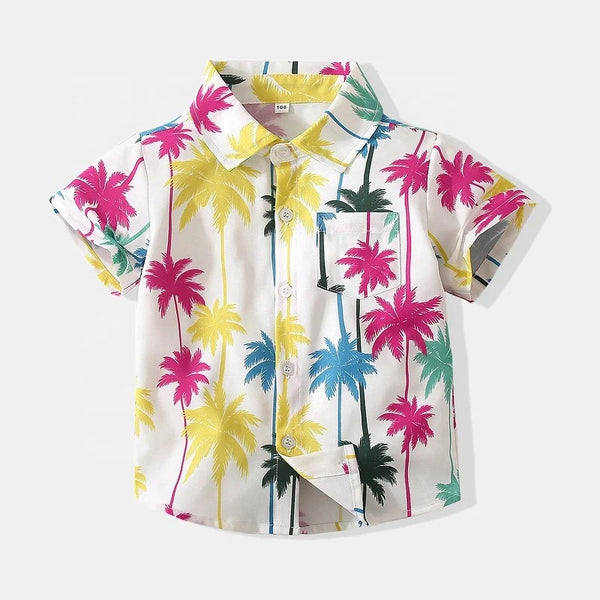 Boys Summer Colorful Printed Shirt