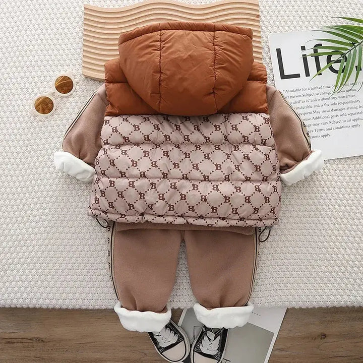 Boys Puffer Jacket Co-ord Set TrendyKid