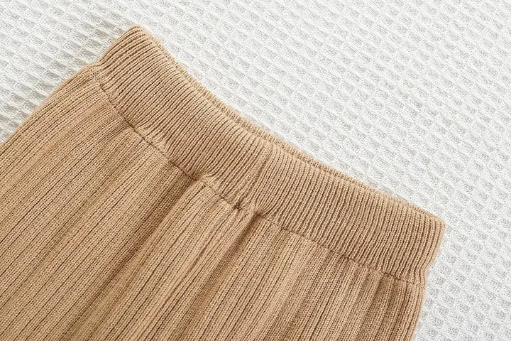 Girls Knitted Winter Co-ord Set with Faux Fur Detailing TrendyKid