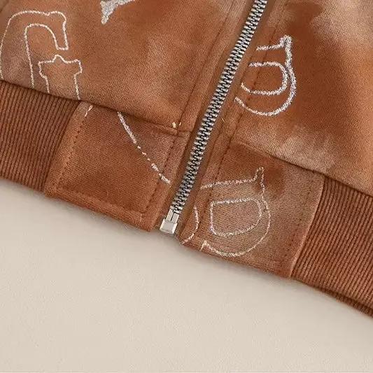 Boys Brown Joggers Set With T-shirt TrendyKid