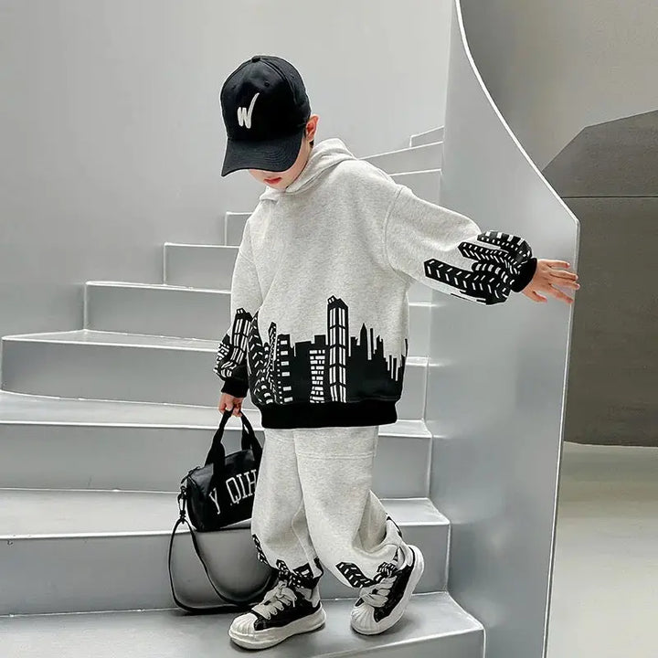 Boys Printed Jogger Set TrendyKid