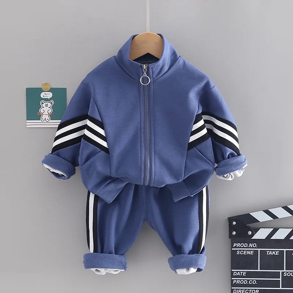 Boys Sporty Stripes Tracksuit