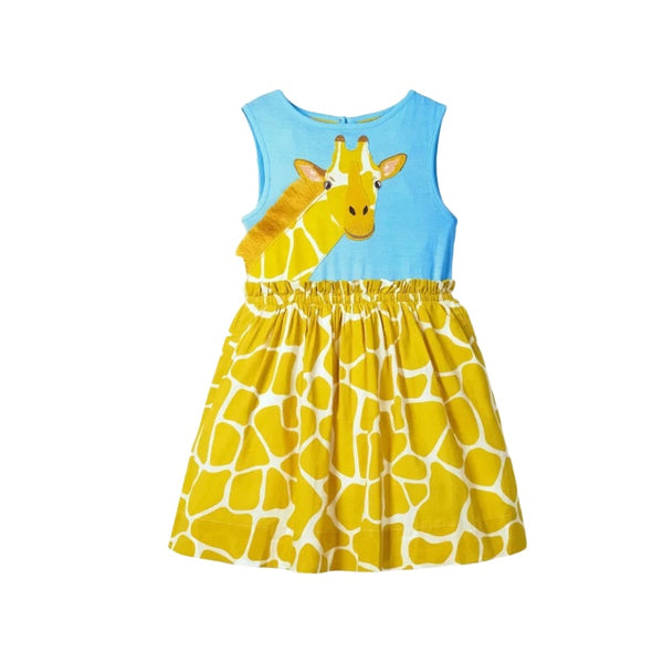 Girls Giraffe Printed Dress