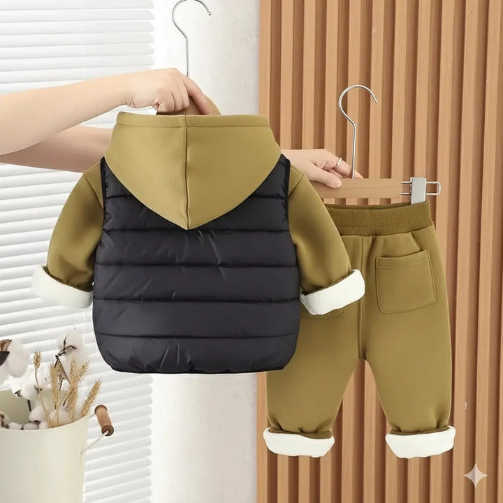 Boys Puffer Jacket With Co-ord Set TrendyKid