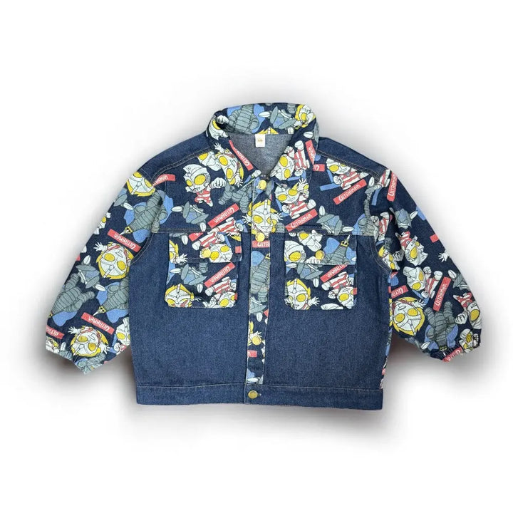 Boys Graphic-Print Denim Co-Ord Set TrendyKid