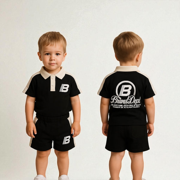 Boys Graphic Print T-Shirt And Shorts