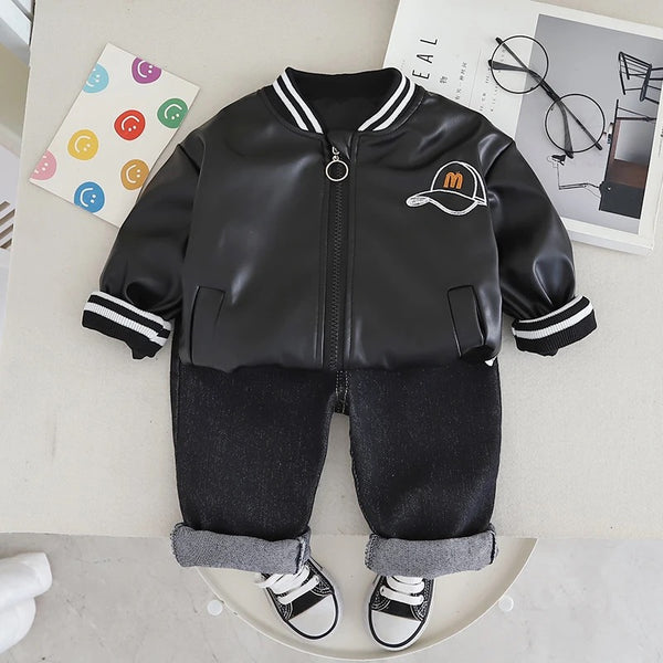 Boys Jacket And Jeans 2 Pcs Set