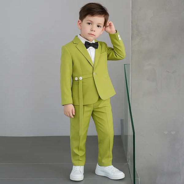 Boys Lime Green Party Wear Suit TrendyKid