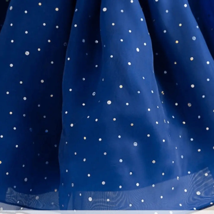 Girls Sequins Blue Dress TrendyKid