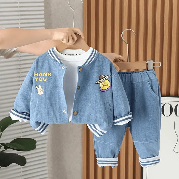 Boys Trendy Denim Co-ord Set TrendyKid