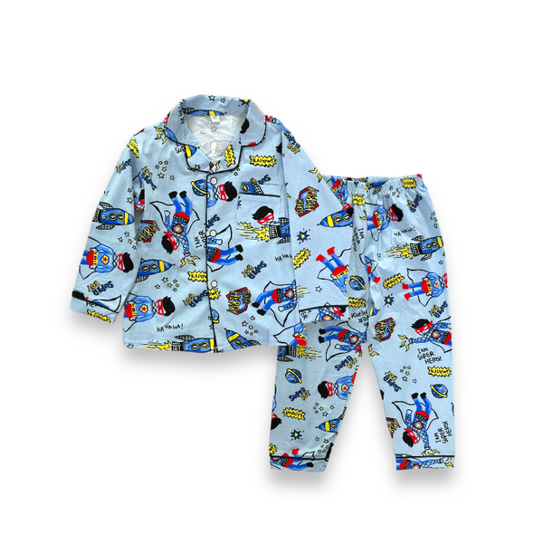 Boys Cartoon Printed Night Suit