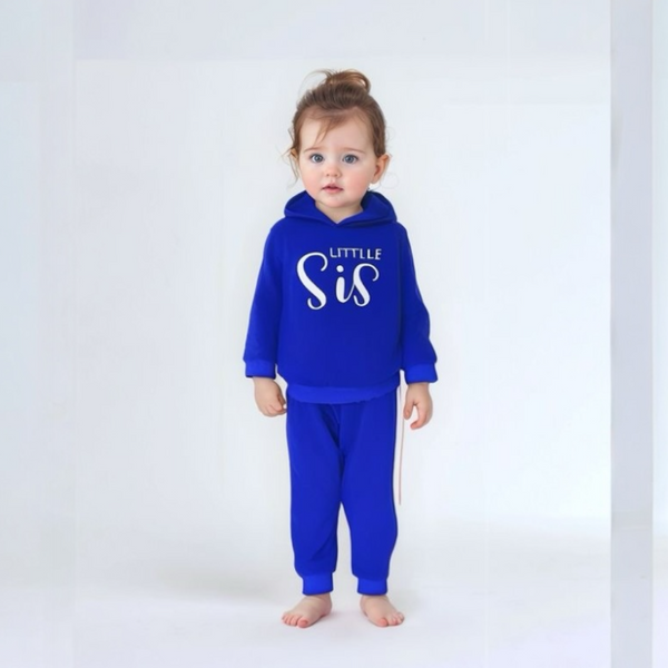 Baby Girl Blue Jogger Set