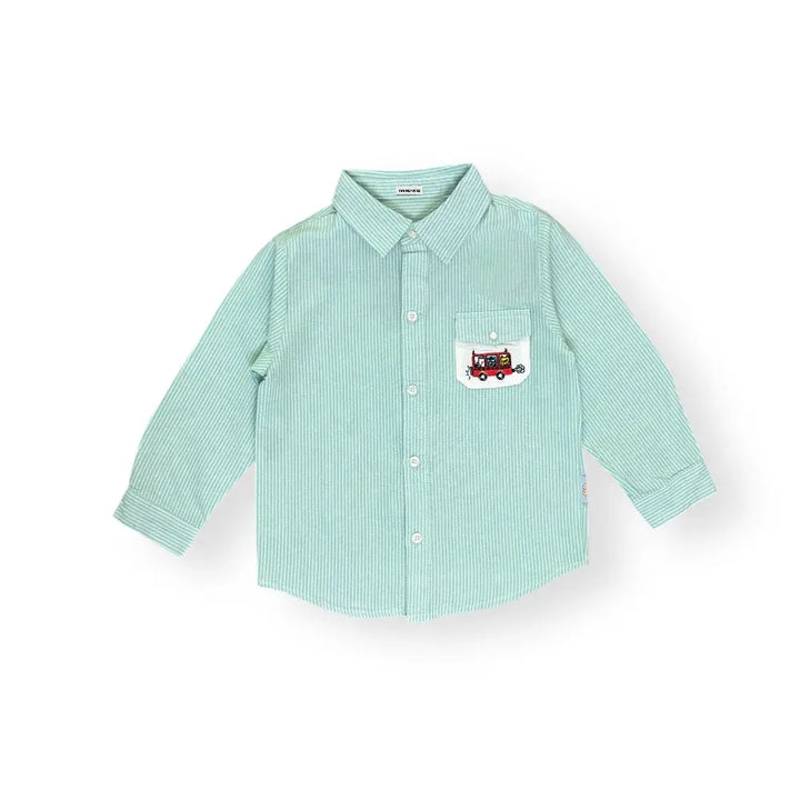 Boys Linen-Striped Shirt TrendyKid