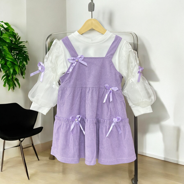 Girls Corduroy Dress With Top