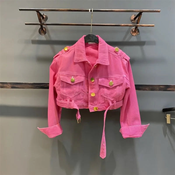 Girls Pink Short Jacket