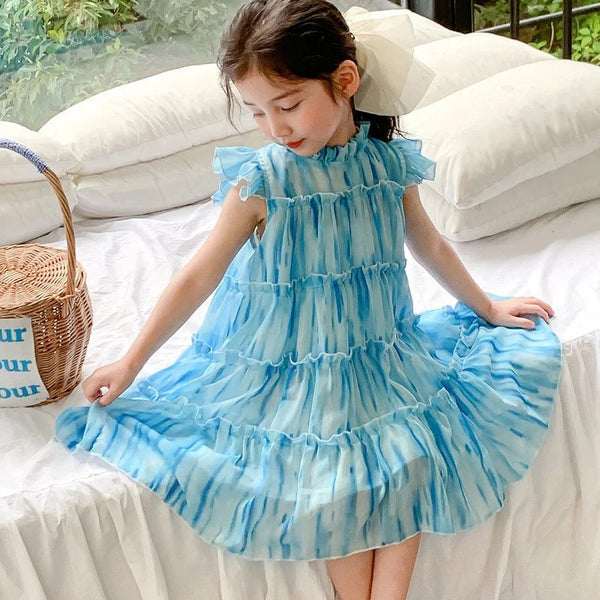 Girls Layered Frilly Dress