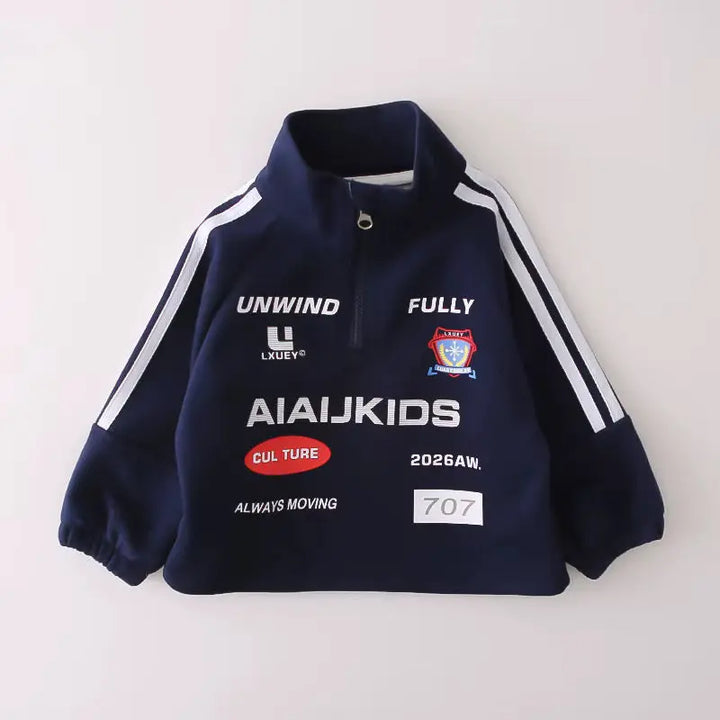 Boys Navy Blue Jogger Set With Bag TrendyKid