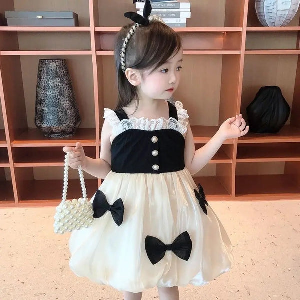 Girls Designer Bow Party Dress