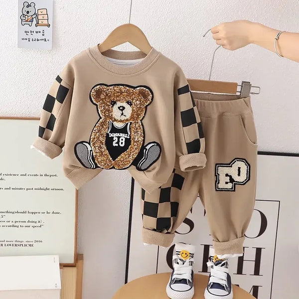 Boys Brown Bear Tracksuit