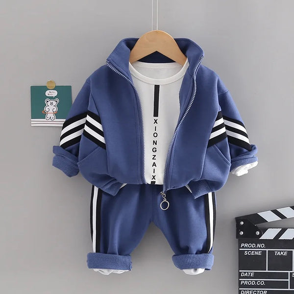 Boys Sporty Stripes Tracksuit