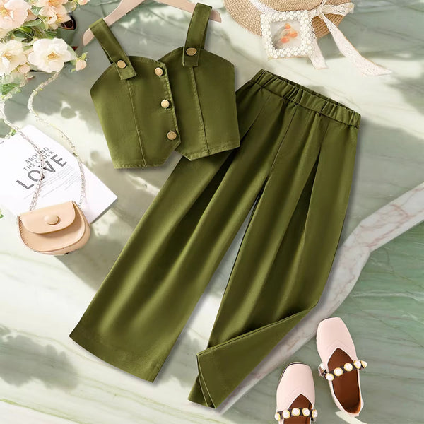 Girls Green Co-ord Set