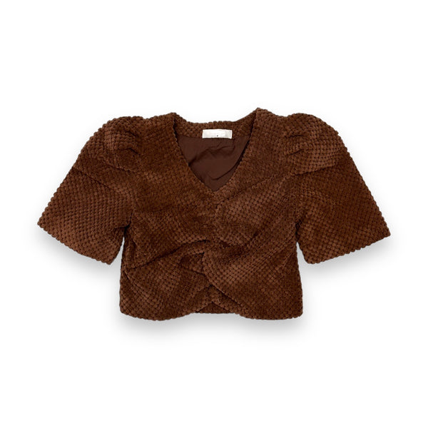 Girls Brown Short Top