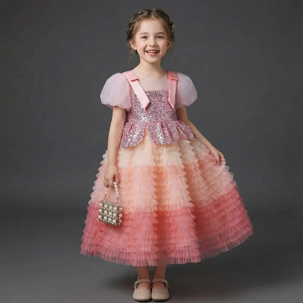 Girls Embellished Party Wear Dress TrendyKid