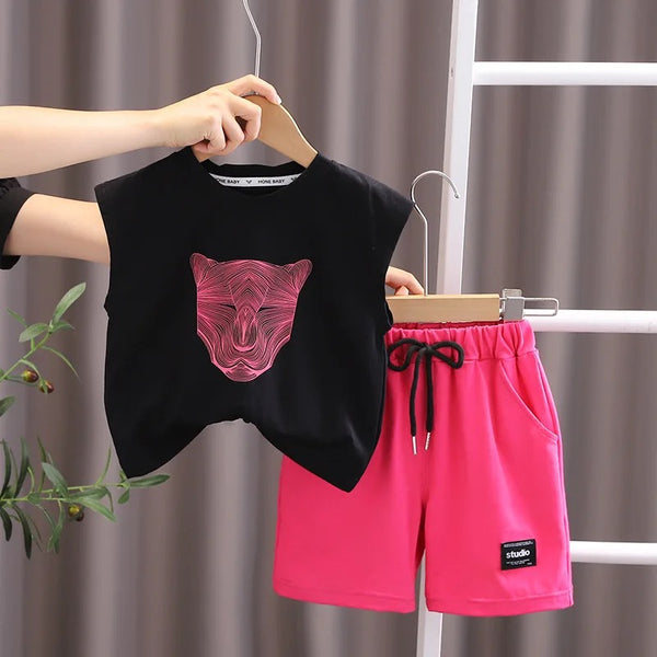 Boys T-shirt And Shorts 2 Pcs Set