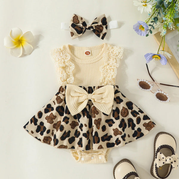 Baby Girl Cute Dress with Headband