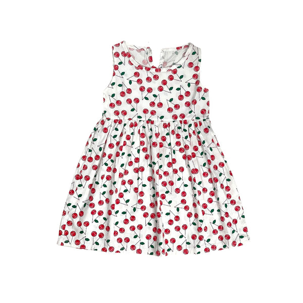 Girls Floral Print Summer Dress