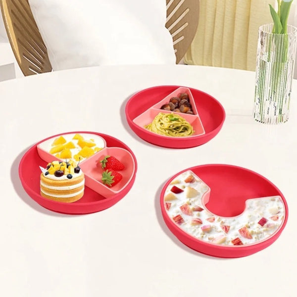 Kids Red ABC Suction Plates