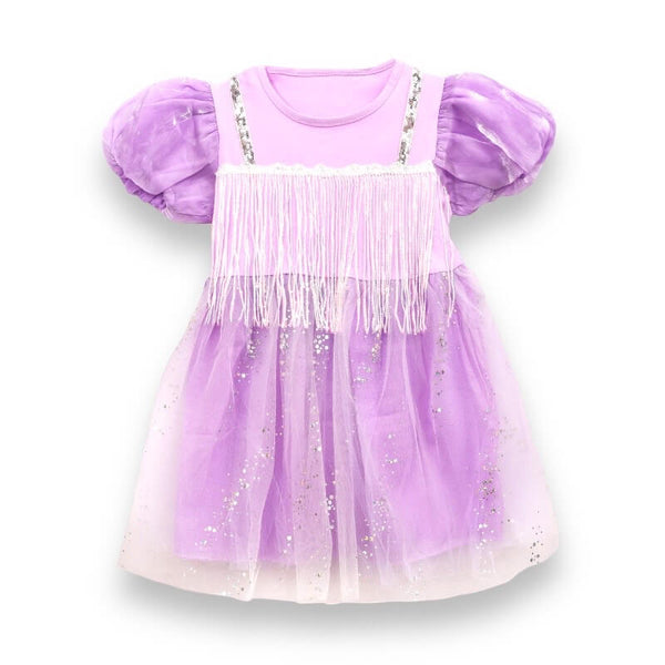 Girls Beautiful Tassel Princess Dress