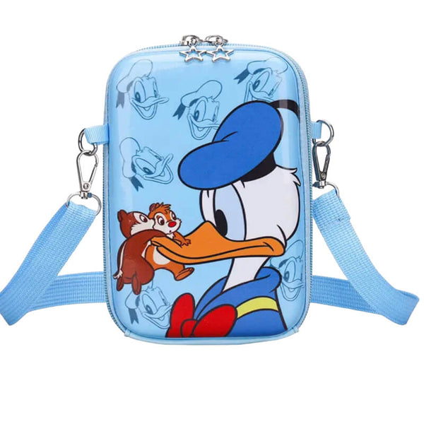 Kids Cartoon Donald Duck Blue Crossbody Shoulder bags For kids