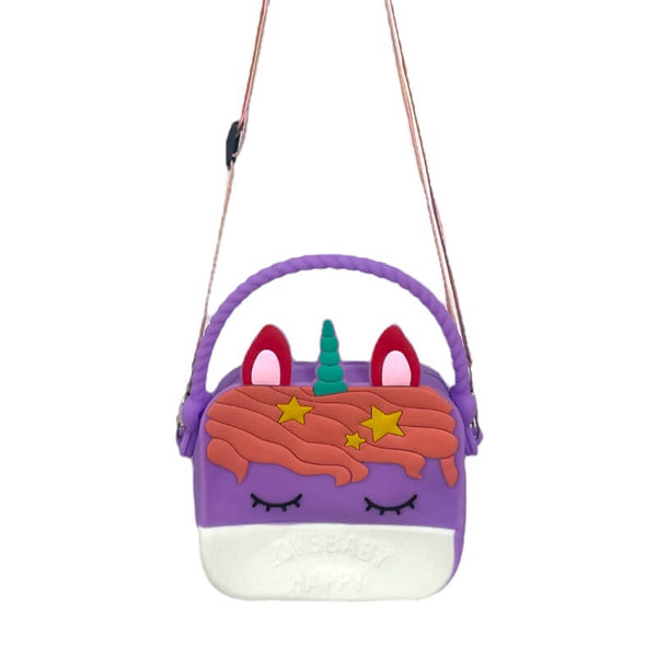 Cute Unicorn Purple sling bag crossbody bags for kids