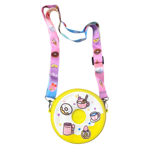 Kids Cute Silicone Yellow Crossbody Bag for kids
