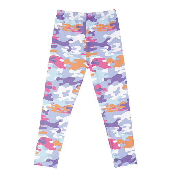 Girls leggings Multicolored camouflage Print