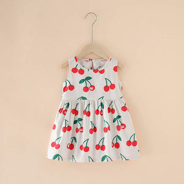 Girls Printed Casual Summer Dress